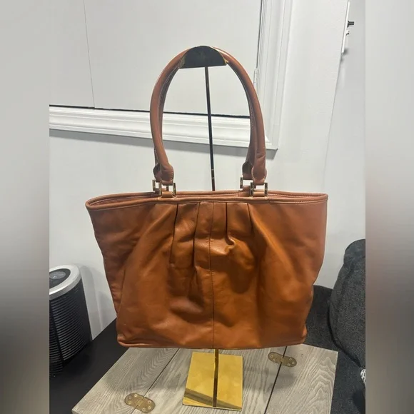 Tory Burch leatherette tote bag, Brown - Picture 4 of 12